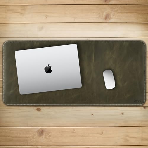 Londo Top Grain Leather Extended Mouse Pad – Large Desk Mat for Office & Gaming, Smooth Writing Surface, Non-Slip Base, Durable & Stylish Workspace Accessory - Image 5