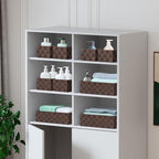Posprica Woven Baskets, Storage Baskets for Organizing (Set of 8), Cube Baskets Bin Container Matching Storage Boxes Organizers for Pantry, Office, Shelves, Media-room - Image 4