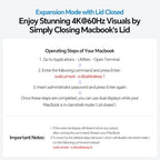 MacBook Docking Station Dual Monitor 4K@60Hz with M.2 NVMe SSD Enclosure - Image 5