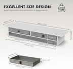 Fenge 35 Inch Monitor Stand with Drawer Storage, Computer Riser for Desk - Image 5