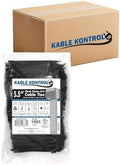 Kable Kontrol Cable Zip Ties, 5.5 Inch, 24000 Pcs, 40lbs Test, Black by KABLEKONTROL%C2%AE