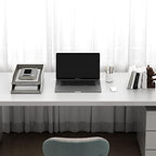 Leather Letter Tray, Thipoten Stackable Desk Organizer Holder for Office Supplies, Paper, File, Magazine, Perfect Office Organization for Desktop (White) - Image 3