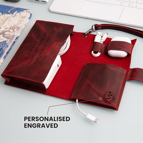 Personalized Pouch for Chargers and Cords | Personalized organizer pouch - Image 4