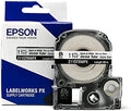 LABELWORKS Epson 211STBWPX Heat Shrink Tube - Black on White - 11mm by EpsonLABELWORKS
