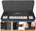 AKOZLIN 76 Key Keyboard Case, Soft Padded Keyboard Gig Bag, Piano Bag - Image 3