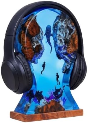 Cool Headphone Stand Holder for Desk, Handmade Ocean Lamp, Ocean Gifts by Unknown