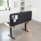 VIVO Black Clamp-On 60 x 24 in Stretched Fabric Privacy Panel, PP-1-S060G - Image 2