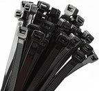 Armpow 18 inch Black Zip Ties Heavy Duty 500 PACK, 200 LBS Ultra Exclusive Strong Plastic Wire Ties, Large Cable Ties Extra Long Tie Wraps, Indoor and Outdoor UV Resistant by HighQualityTies