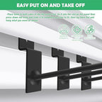 100Pcs Heavy Duty Slat Wall Display Hooks Bulk Set, Slatwall Accessories Pegboard Gridwall Display Hook Slat Wall Shelf Brackets for Retail Home (Black, 6 Inches/15 CM) - Image 5