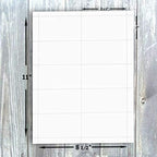 Hamilco Blank Business Cards Card Stock Paper – White Mini Note Index Perforated Cardstock for Printer – Heavy Weight 80 lb 3 1/2 x 2" – 100 Sheets 1000 Cards (Pack of 2) - Image 3