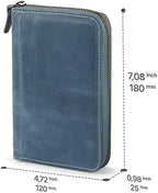 Londo Genuine Leather Padfolio – Portfolio Folder with Pencil Holder, Notepad & Zipper Closure for Business, Office & Travel - Image 2