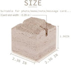 JIMEI 4 Pcs Travertine Place Card Holder Wedding Table Number Sign Stand - Image 2