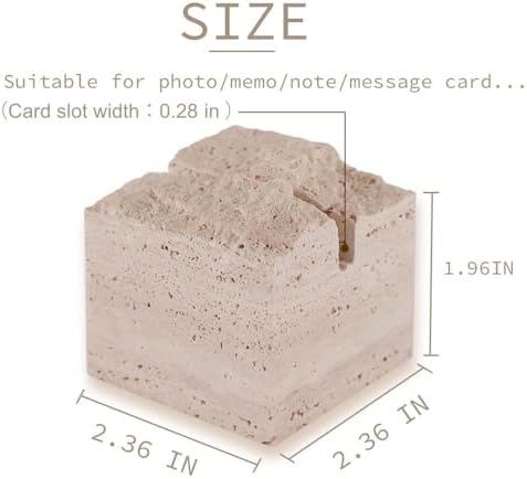 JIMEI 4 Pcs Travertine Place Card Holder Wedding Table Number Sign Stand - Image 2