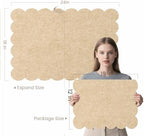Scalloped Bulletin Board 24x18 inches, Decorative Felt Pin Board for Wall - Image 3