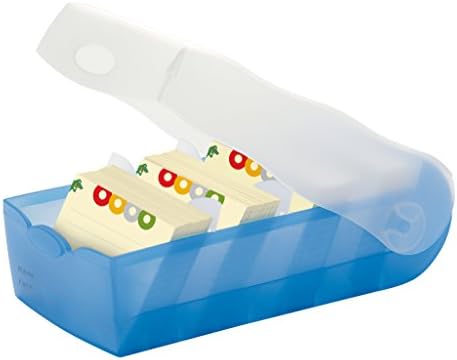HAN 998-643, Croco Flashcard Index Box. for Learning Vocabulary in an Ingeniously Simple Way, A8, Translucent Blue by Unknown