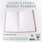 Gallery Leather Desk Weekly Planner 2026-2027 Freeport Black - Image 2
