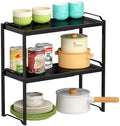 Expandable Cabinet Shelf Organizer, Metal Kitchen Countertop Storage Shelf by X-cosrack