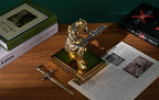 King's Guard Knight Pen Holder with a Letter Opener Desk Organizers Bronze - Image 6