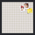 PinPix 17x17 inch Cork Bulletin Board. This Decorative Framed Pin Board Comes with Diamond Pattern in Shades of Grey Design and Satin Black. Ideal for Home, Office Decor or School (PinPix-373) by PinPixBulletinBoards