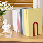 Chunful 12 Pcs Red Metal BookEnds Shelves, 5.5 x 3.75 x 2.25 in - Image 5