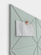 6 Pack Decorative Felt Wall Tiles (11.8” x 11.8”) - Modern Bulletin Board for Home Office & Classroom, Self-Adhesive Cork Board Alternative for Kids Artwork, Photos & Pin Display - Mint - Image 5