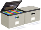 Oterri File Box Large 2-Pack Hanging Organizer for Letter/Legal-Size Folder by Oterri