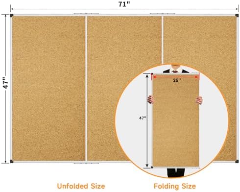 XBoard Large Cork Bulletin Board 72 x 48 Inches - Image 3