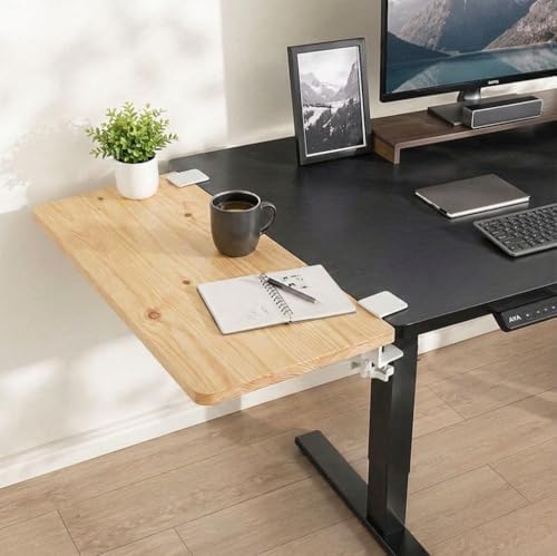 Desk Extender , 23.6'' x11.8 '' Foldable Table Extension Folding Wall Table Keyboard Extender for Desk Clamp-on Shelf for Dorm Bunk, Office, Kitchen Bar, additional storage platforms - Image 7