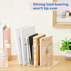 Suzile Clear Acrylic Magazine File Holder, Classic, 10.5 x 6.9 x 6.3 Inch - Image 4