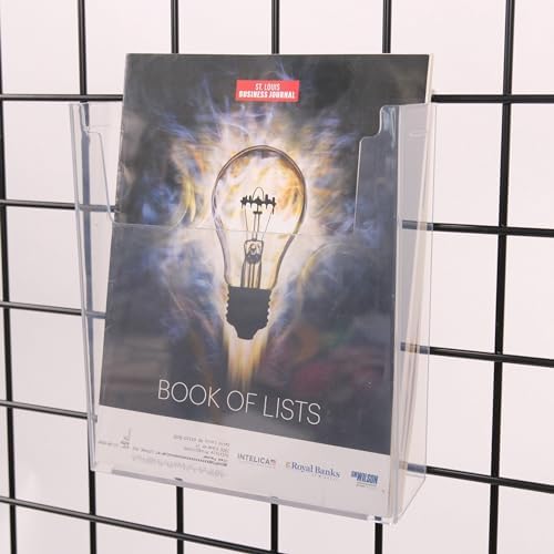SSWBasics Clear Acrylic Literature Holder for Wire Grid | Fits 8.5 x 11 Inch Documents | Durable & Versatile - Image 6
