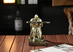 Medieval Armored Knight Pen Holder Figurine Paperweight Phone Stand Bronze - Image 6