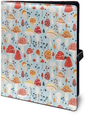 Mushroom Print Accordion File Organizer Waterproof Folders with Belt & Button Expanding File Folder Paper Folder for Letter A4 Files Receipt and More by Unknown