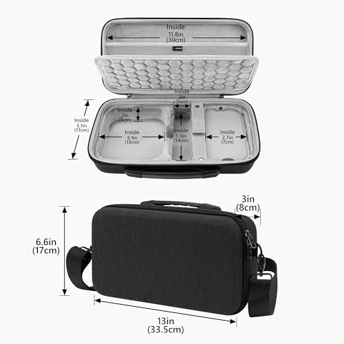 GEEKRIA Desktop Computer Hard Travel Case, Compatible with Apple 2026 Mac Mini M5 / 2024 Mac Mini M4 / Pro, Fit for Magic Keyboard, Mouse, Trackpad and Accessories (Dark Gray) - Image 5