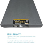 Lineco Clamshell Archival Storage Box, 23.5x30.5x1.75 Inch, Gray - Image 5