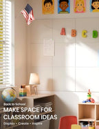 Fluxynara Felt Bulletin Board & Cork Board Alternative, Milky White - Image 4