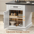 SEDETA Farmhouse 69" Executive L Shaped Office Desk with 4 Drawers, Storage - Image 4