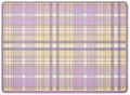 MACKENZIE-CHILDS Set of 4 Cork-Back Placemats, Hard-Finish Table Mats, Lavender Tartan by Unknown