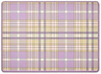 MACKENZIE-CHILDS Set of 4 Cork-Back Placemats, Hard-Finish Table Mats, Lavender Tartan by Unknown