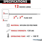 Kable Kontrol Cable Marker Identification Zip Ties 12 Inch 1000 Pcs – Red - Image 2