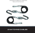 Tie Down 59541 Black 5000 lb Class 3 Safety Cable - Pair - Image 3