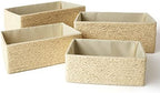 LA JOLIE MUSE Bathroom Basket Organizers, Paper Rope Storage, Beige 4 Pack by LaJol%C3%ADeMuse