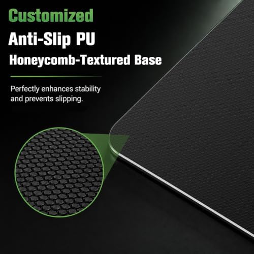 Glass Gaming Mouse Pad, 5.0 Nano Etched Surface, Custom PU Non Slip Base, Esports Level Speed & Precision, Tempered Glass, Waterproof & Durable, 490mm*420mm Large Size for FPS Gaming (Counter-Strike) - Image 4