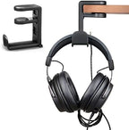 Headphone Stand PC Gaming Headset Headphone Hook Holder Hanger Mount, Under Desk Design Headphones Stand with Adjustable and Rotating Arm Clamp, Built in Cable Clip Organizer Headset Headphone Hook - Image 3