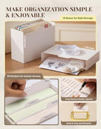 INMAKER PU Leather Photo Storage Box, Decorative 4x6 Photo Storage Box - Image 5