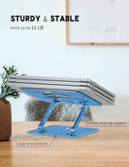 Z-Shaped Laptop Stand for Desk Fits 10"-16" Notebook, Dark Blue - Image 4