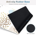 Large Gaming Mouse Pad Set, 4 in1 Ergonomics Keyboard Desk Mat with Memory Foam Wrist Rest, Computer Extended Game Mousepad, Non-Slip Desk Pad Matt Easy Typing Pain Relief I Art Modern Blue - Image 7