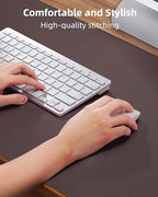 AFIING Large Desk Mat 55" x 24" - PU Leather Desk Pad Protector, Waterproof Non-Slip Extended Mouse Pad for Office Desk, Keyboard, Laptop and Home Workspace (Coffee) - Image 4