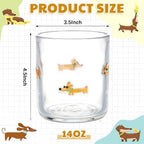 SiliFine 2 PCS Dachshund Icon Juice Glasses - Image 4