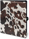 Cow Print Portfolio Folder, PU Leather Padfolio Business Document Organizers A4 Letter Size with Writing Pad for Interview Resume Conference Presentation by Unknown
