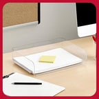 TRU RED Side-Load Stackable Plastic Letter Tray, Clear, 6-Pack - Image 3